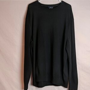 Joseph Abboud Black Crew Neck Knit Pullover Wool Blend Sweater size 2X